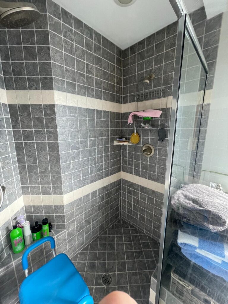 new shower tiles