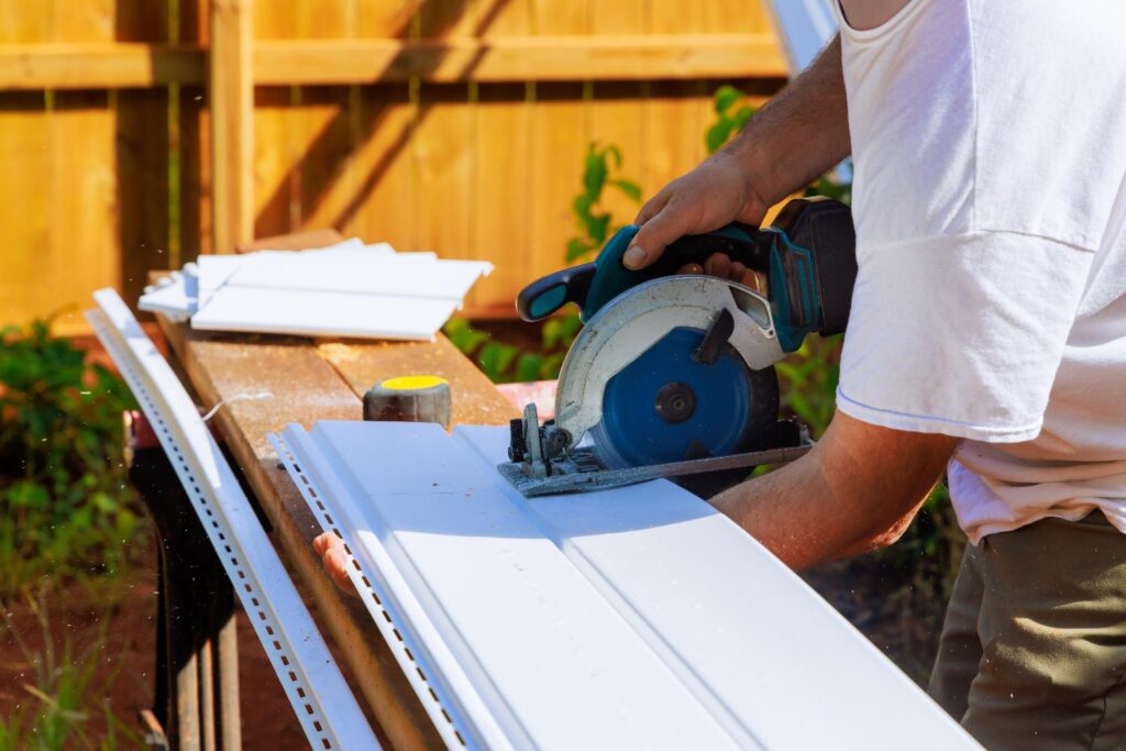 cutting siding